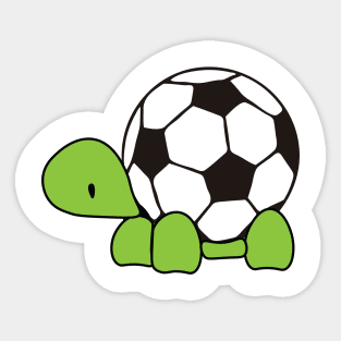 Turtle Soccer Team, Funny Reptile Animal Lover Gift, Cute Sea Soccer Mom,   Game Day Football Season, Beach Gift Sticker